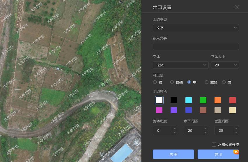 图3.89 添加文字水印