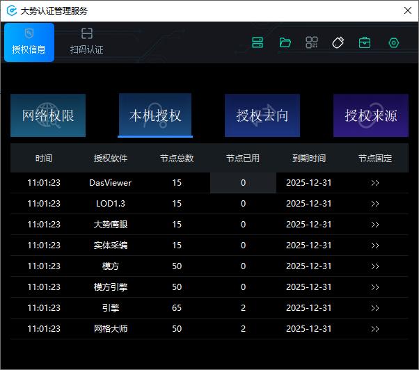 查验本机授权