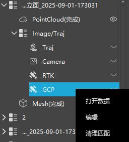 图147 GCP节点右键菜单
